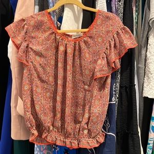 Max Studio Ruffle Sleeve blouse